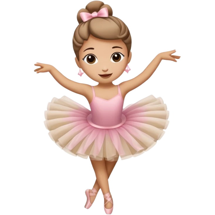 A cappuccino cup wearing a tutu and dancing gracefully like a ballerina emoji