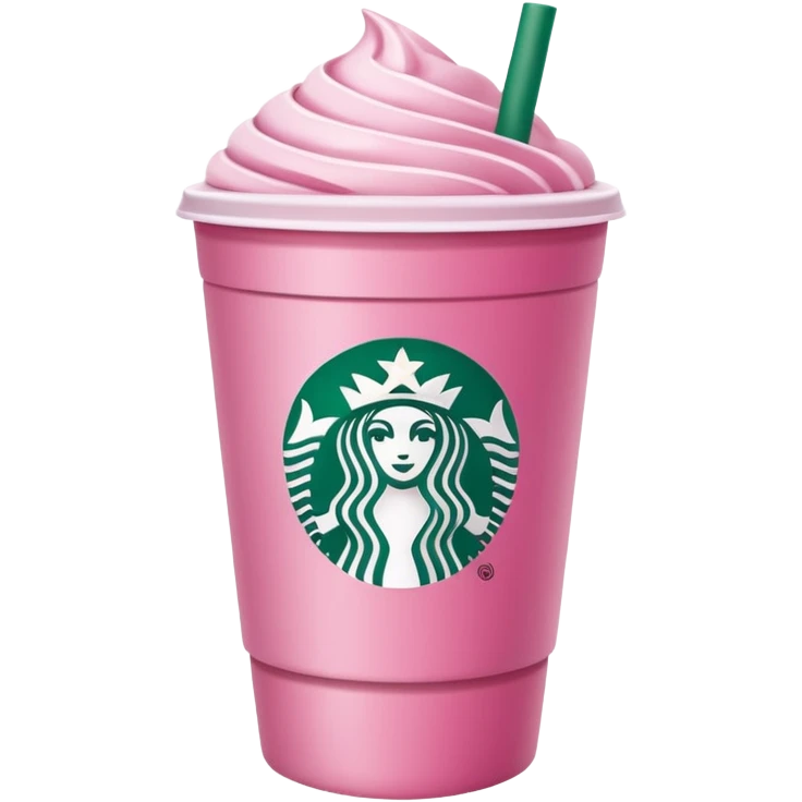 pink starbucks cup emoji
