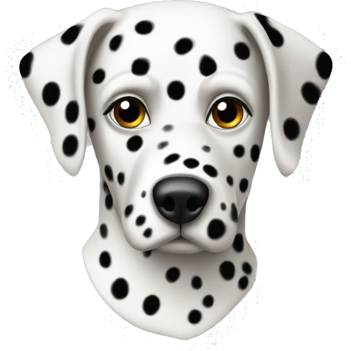 Dalmatian dark spots mask  emoji