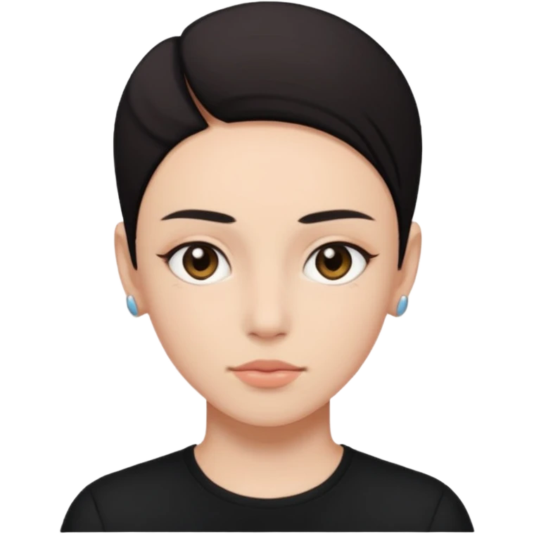 make it non gendered, black top, says PION! on their forehead emoji