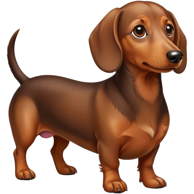Dachshund with no front legs emoji