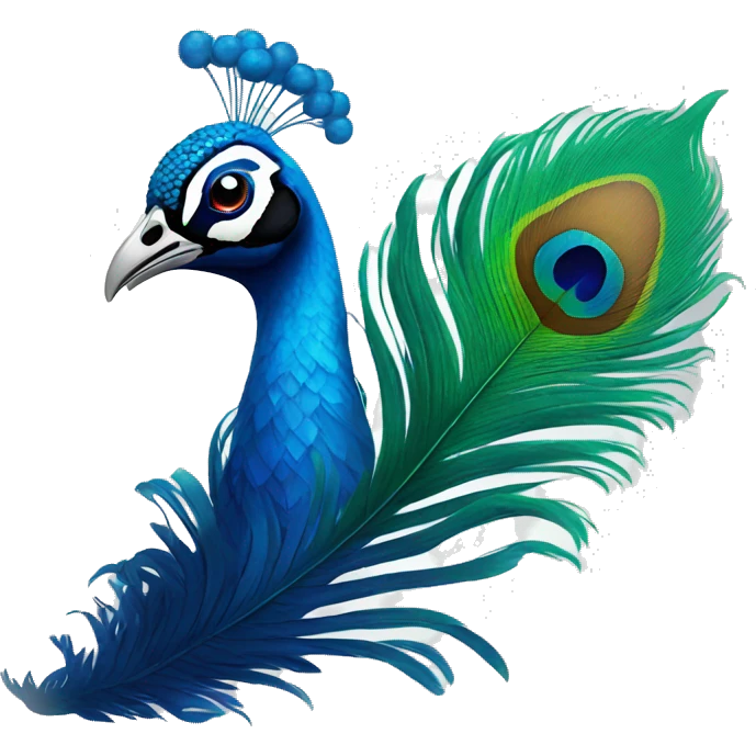 Peacock feather  emoji