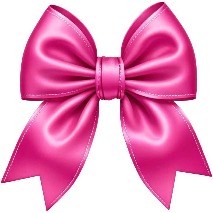 Hot pink bow emoji