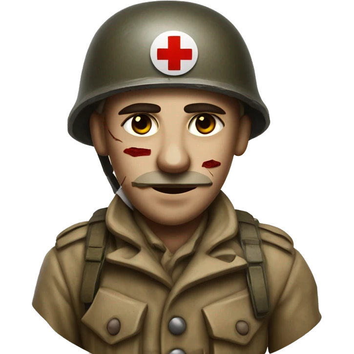 wounded ww1 soldier bandaged emoji