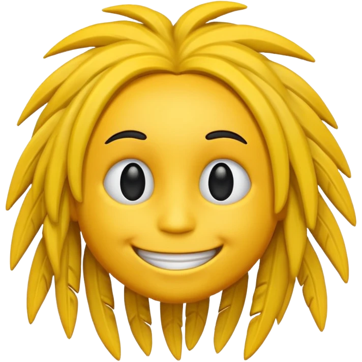 Dreadhead emoji but make him yellow emoji  emoji