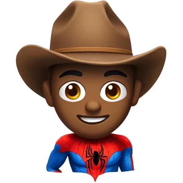 spider-man with cowboy hat on emoji