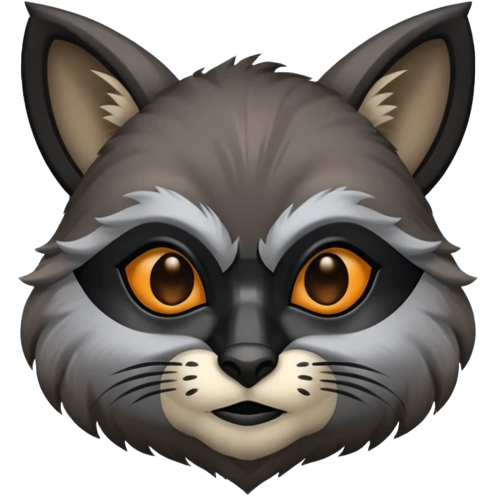 Mapache negro  emoji
