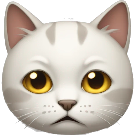A sad cat  emoji