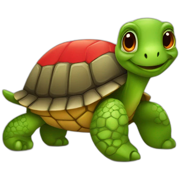 Turtle with USSR flag emoji