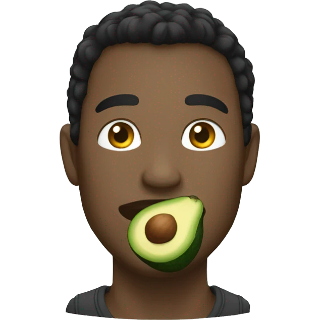 Aguacate negro emoji