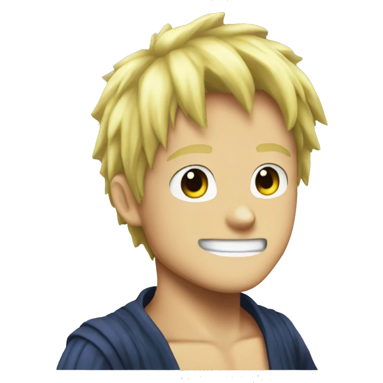 One Piece anime with blonde hair emoji