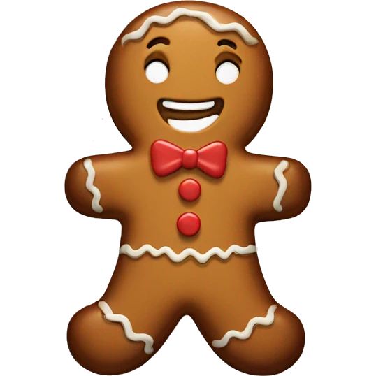 gingerbread man emoji