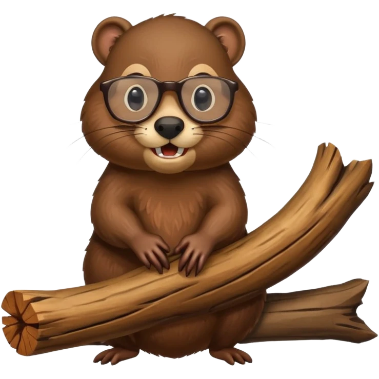 spectacled beaver emoji
