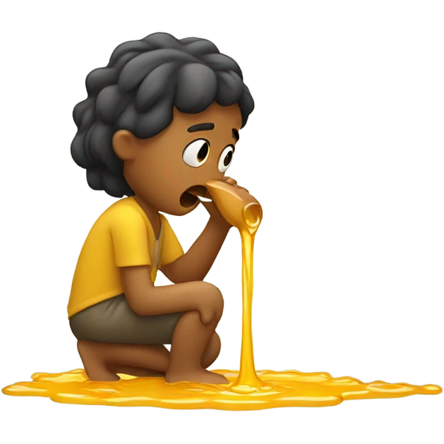 Person puking honey  emoji