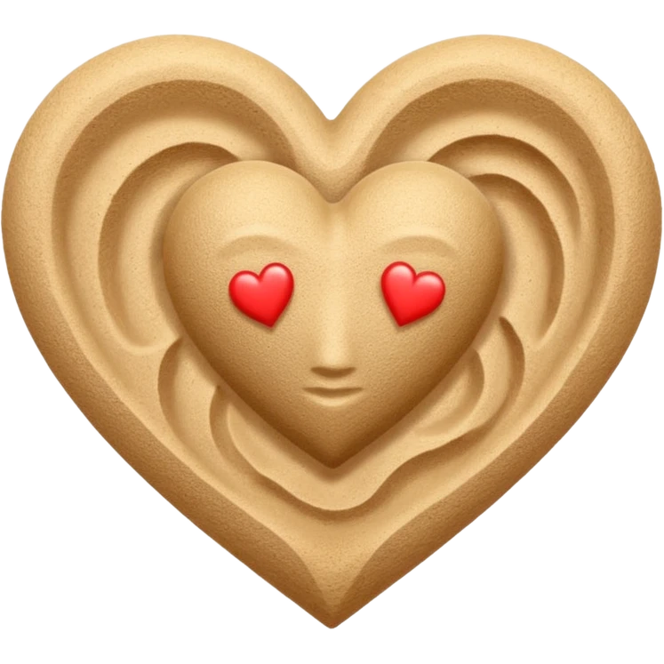 beach themed heart emoji