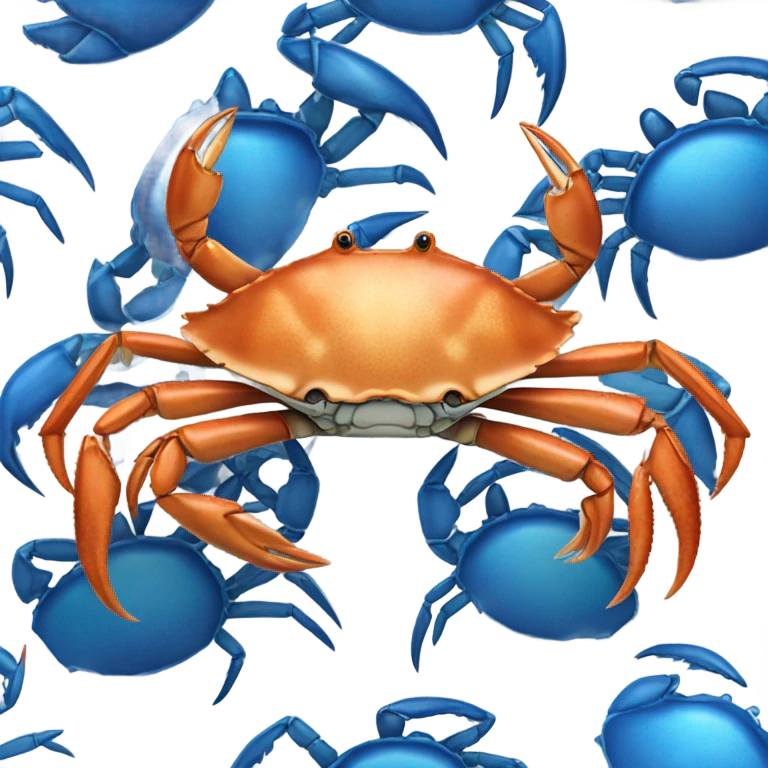 Blue crab emoji