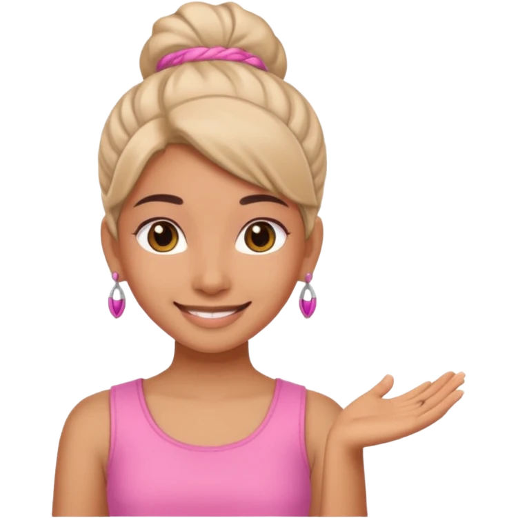 an ios genmoji for a cute indian bratz girl emoji