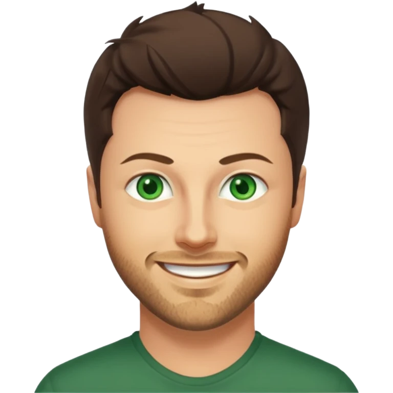 Dan Feuerriegel with green eyes emoji