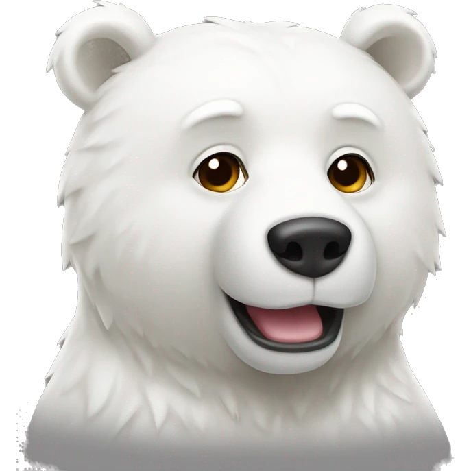 White bear￼ emoji
