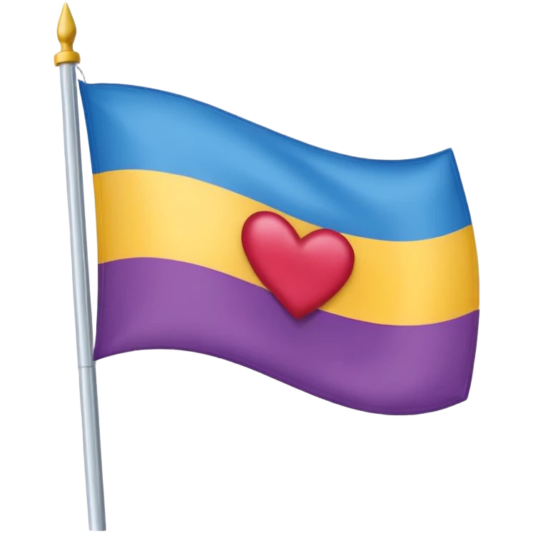 Bandeira héterossexual emoji
