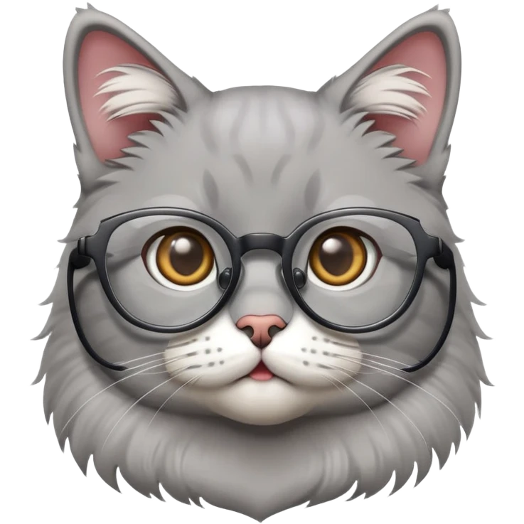 A cat with glasses emoji