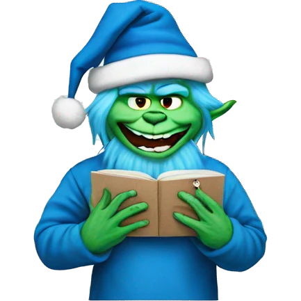 blue grinch knee surgery meme emoji