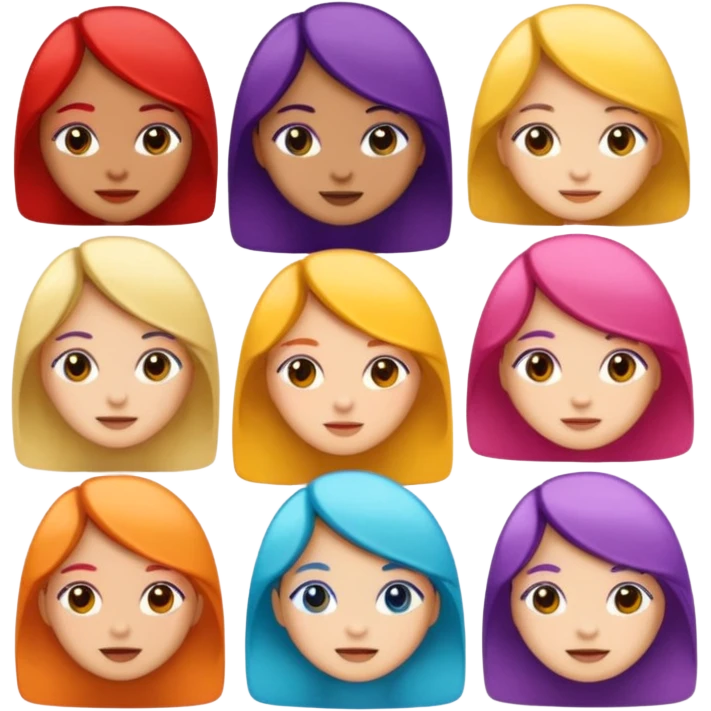 Stickers de chicas  emoji