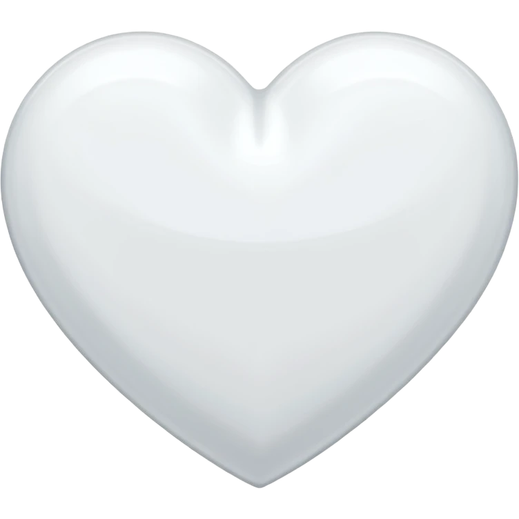 white heart with some details emoji