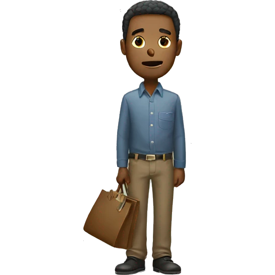 man with no money open pockets emoji