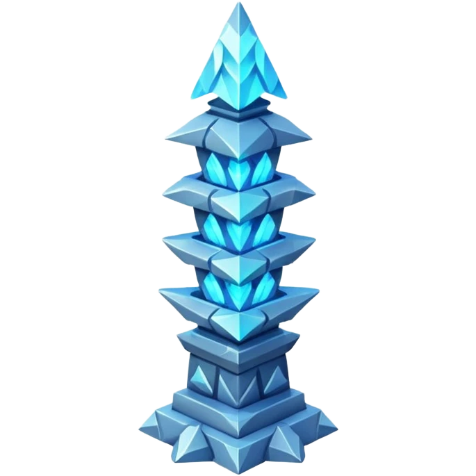 fantasy magic ssilver totem low poly emoji