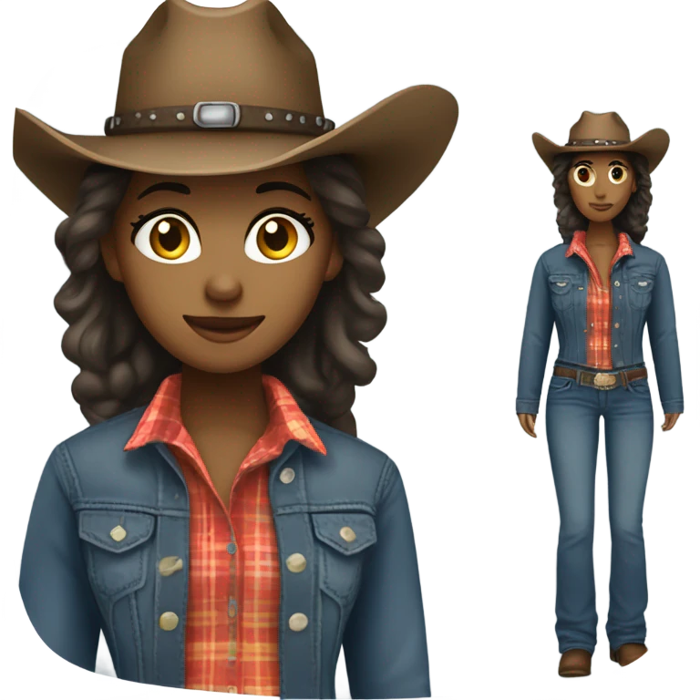 Western girl emoji