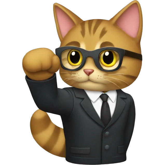 SpyCat Special Agent mitten emoji