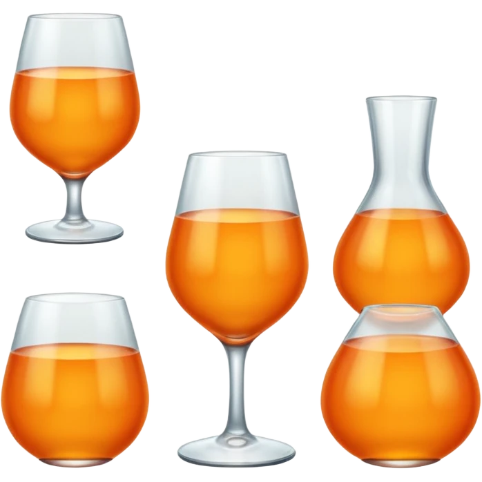 simple orange blendglass only emoji
