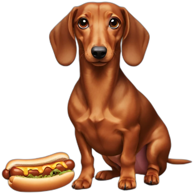 Hotdog dachshund emoji