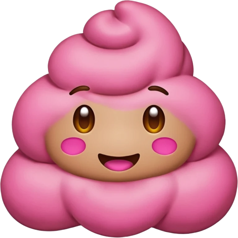 Pink poop emoji emoji