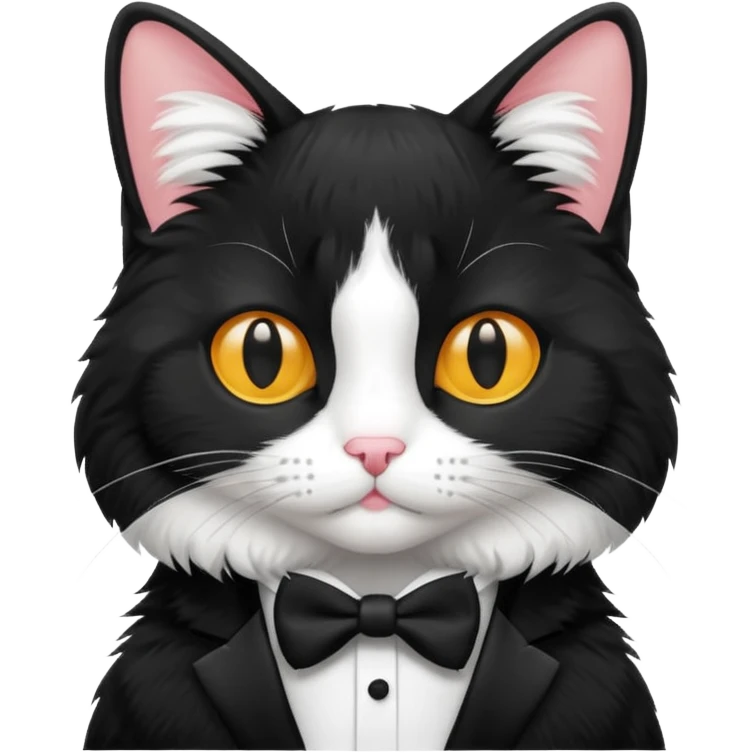Tuxedo cat emoji
