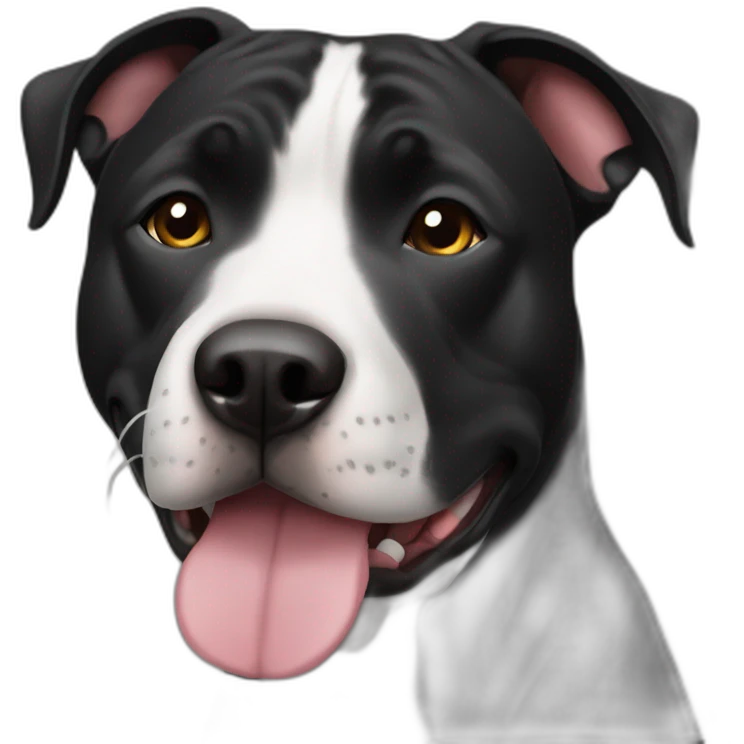 fully black amstaff emoji