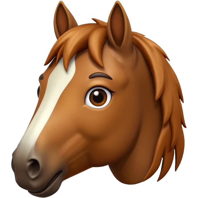 Horse standing 3D emoji emoji