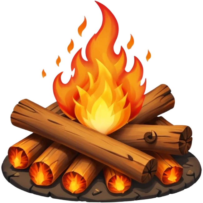 camp fire emoji