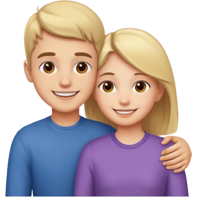 Brother and sister love emoji