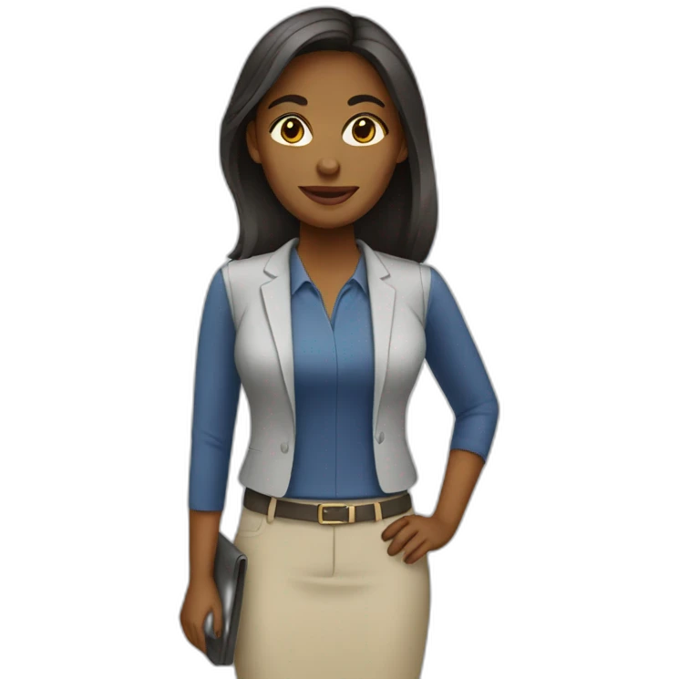 female out of office emoji