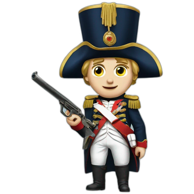 Napoleon-with-gun emoji