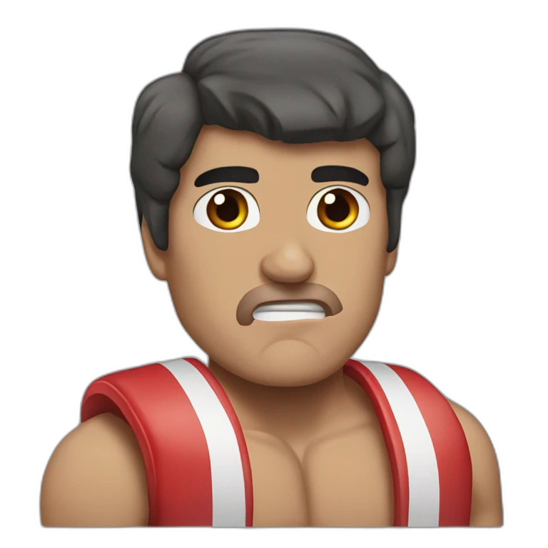 Rocky balboa boxing no mustache emoji