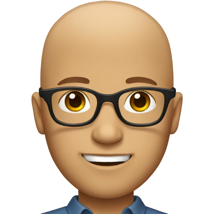 bald boys with glasses emoji