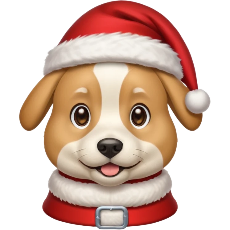 Dog Santa emoji