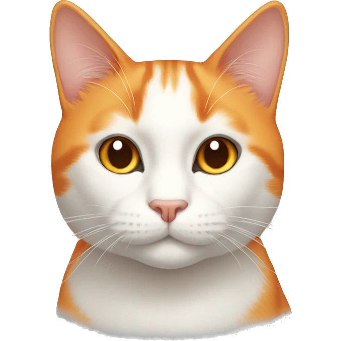 orange white cat emoji