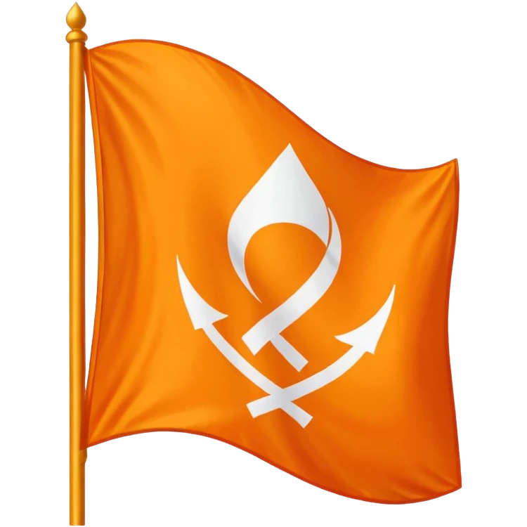 Use orange flag and sikh emoji this 🪯 and make sure emoji fit in Flag  emoji