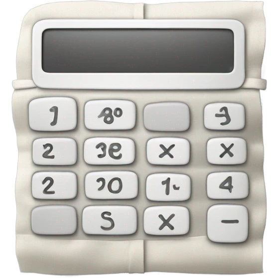 napkin calculator emoji