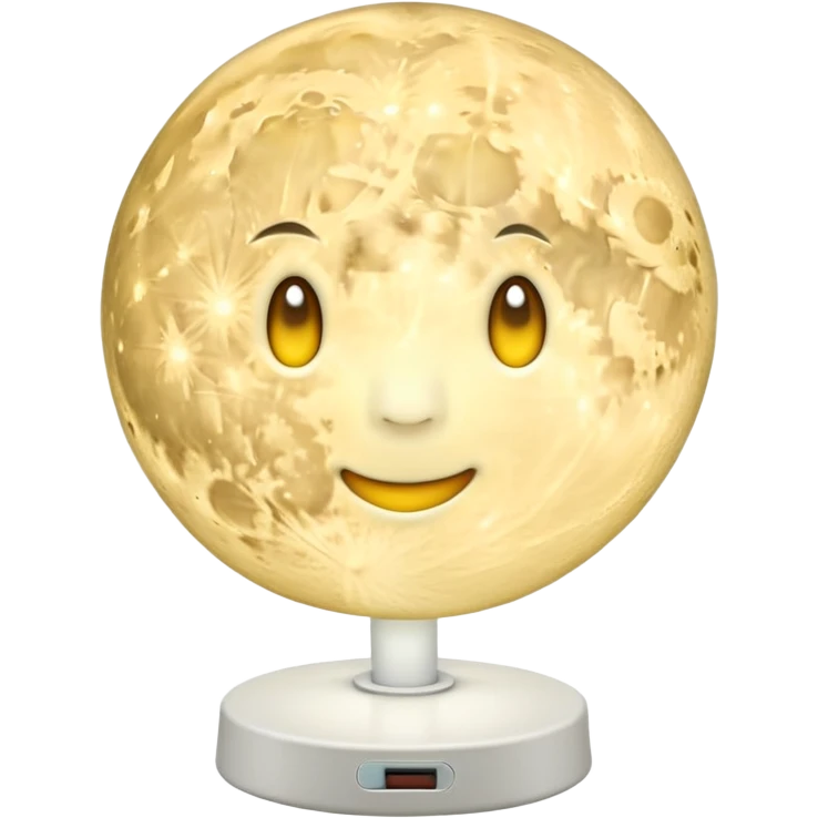 moon nightlight lamp, full moon, gentle illumination emoji