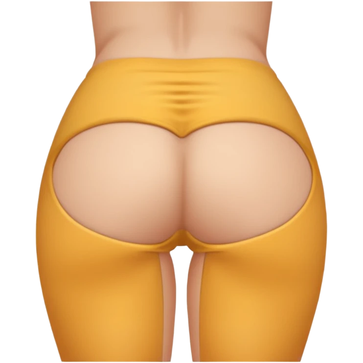 Lady showing butt emoji